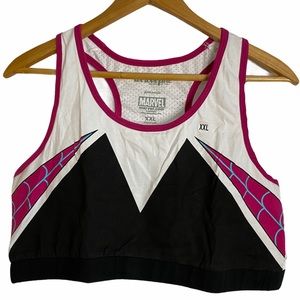 Marvel Spider Gwen Sports Bra Mesh Racerback 2XL